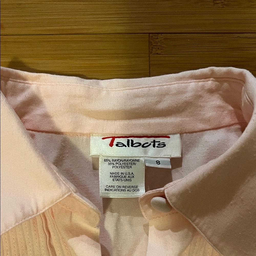 Talbots Pink Blouse - Picture 3 of 4